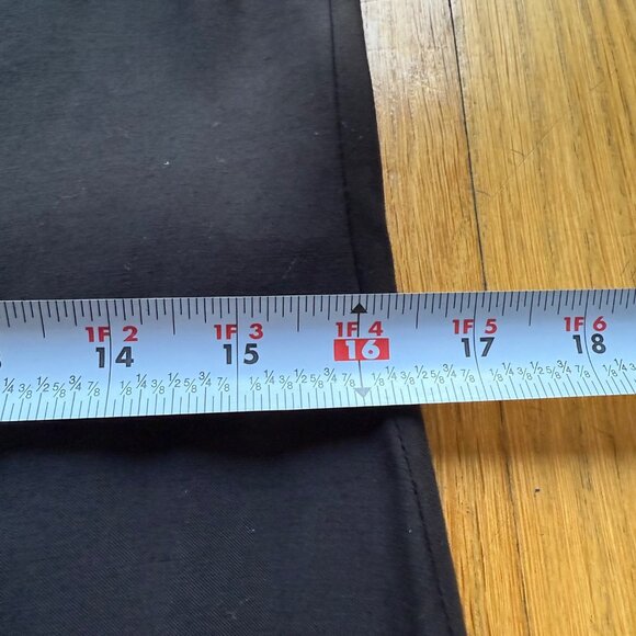 Black Halo Size M Black Mini Slip Dress with 3/4 Sleeve Long Drape Cardigan - Picture 10 of 16